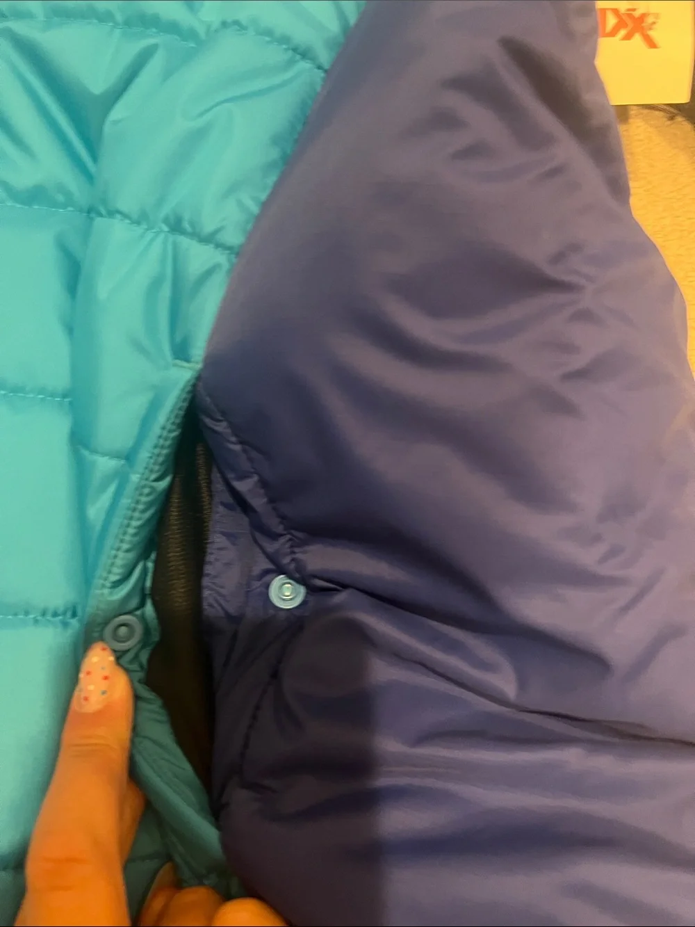 Under Armour Kids Blue and Royal Hooded Puffer Jacket